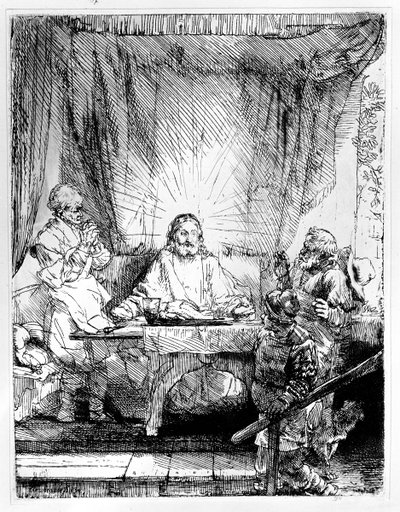 Supper at Emmaus, 1654 by Rembrandt van Rijn